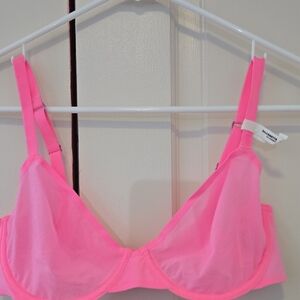 NWT Aerie Bright Pink Sheer Bra